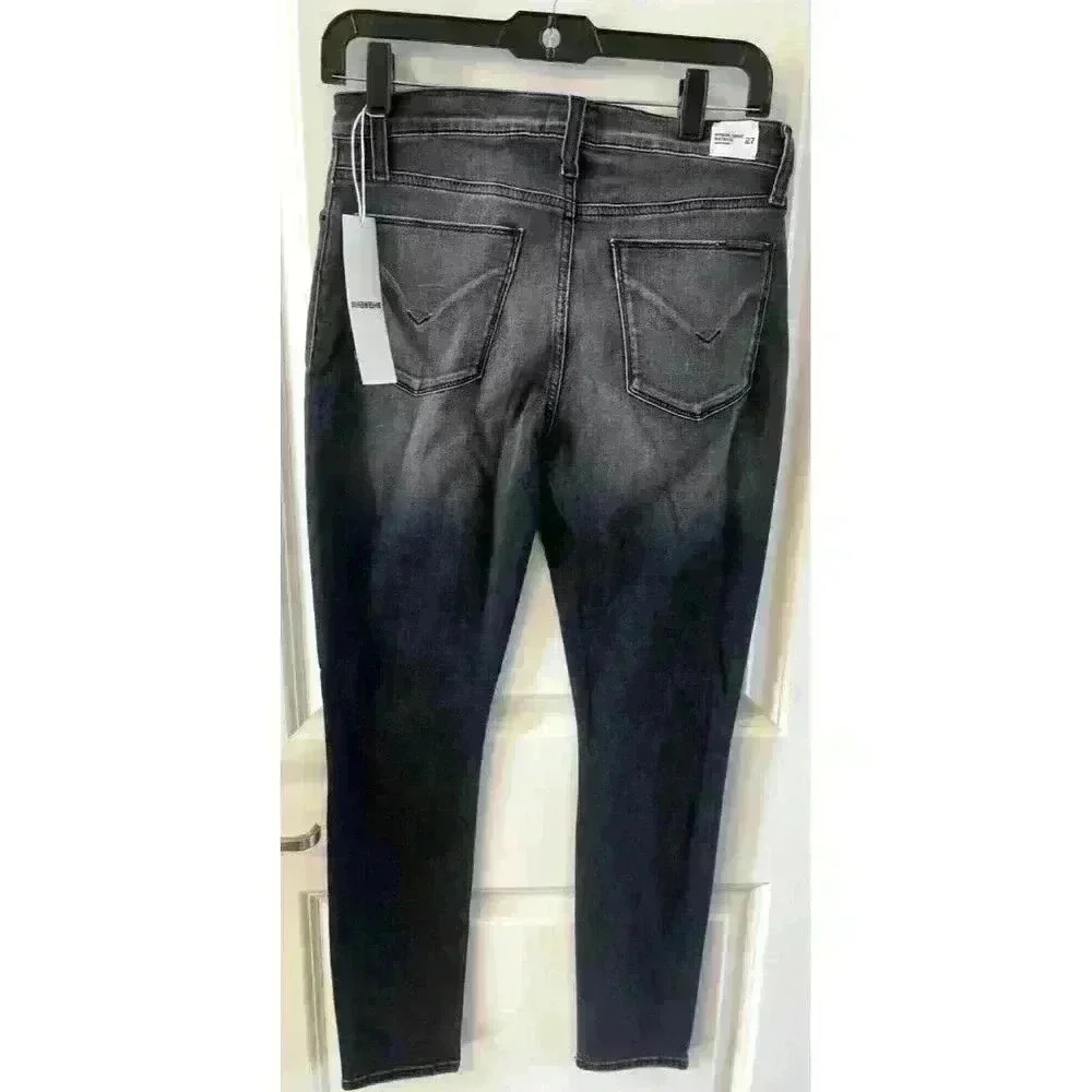 NWT Hudson Jeans Natalie Mid-Rise Super Skinny Ankle Jeans Size 27 washed black - Picture 6 of 9